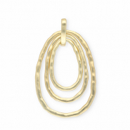 Statement hangers ovale ringen Gold