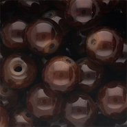 12 mm glaskralen Brown