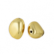 Acryl kralen ovaal Gold