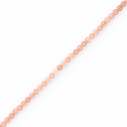 Natuursteen kralen chalcedoon en agaat 4mm mat Faded rose pink