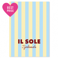 BY31® Sieraden kaartjes "Il sole splende" Yellow-light blue-mahogany red