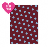 BY31&reg; Sieraden kaartjes stippen Mahogany red-light blue