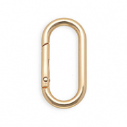 Onderdelen sleutelhanger clasp ovaal Gold