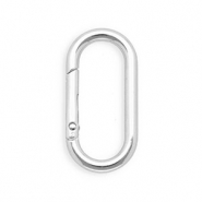 Onderdelen sleutelhanger clasp ovaal Silver