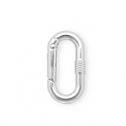 Onderdelen sleutelhanger clasp ovaal Silver