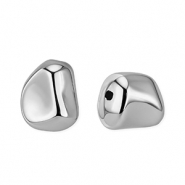 Acryl kralen nugget Silver
