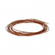 leer rond 1mm Brown
