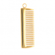 Roestvrij stalen (RVS) Stainless steel bedels kam Gold