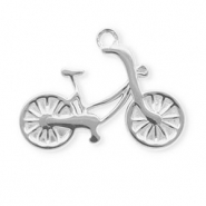 Roestvrij stalen (RVS) Stainless steel bedels fiets Silver