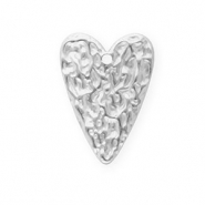 Roestvrij stalen (RVS) Stainless steel hangers hart Silver