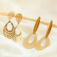 Inspiratiesets Bohemian oorbellen ontwerpen met rvs bedels en tussenstukken