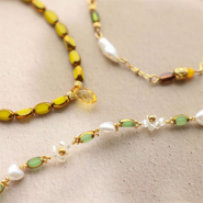 Inspiratiesets Creëer schitterende armbanden en oorbellen met ovale glaskralen