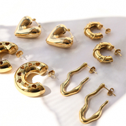 Nieuw Roestvrij stalen oorbellen kant-en-klaar