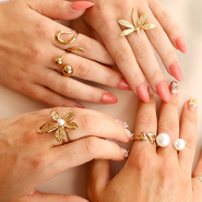 Inspiratiesets Maak je collectie compleet met onze roestvrij stalen ringen