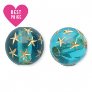 100+ items voor een blijvend lage prijs Acryl kralen met goudenrandje