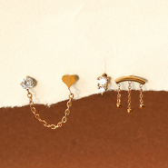 Inspiratiesets Maak je collectie compleet met roestvrij stalen oorpiercings