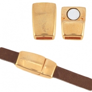 DQ metaal magneetslot &Oslash;5.1x2.2mm Ros&eacute; goud (nikkelvrij)