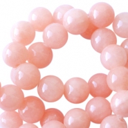 Natuursteen kralen marmer en calciet 8mm Rose peach