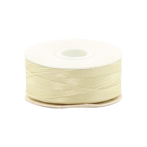 Beadalon Nymo wire 0.3mm Cream White