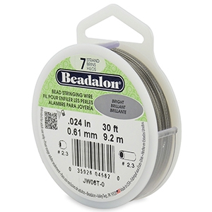 Beadalon Rijgdraad 7 draads 0.61mm Bright Stainless Steel