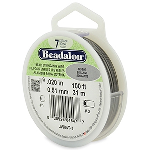 Beadalon Rijgdraad 7 draads 0.51mm Bright Stainless Steel