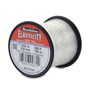 Beadalon elastiek rijgdraad 0.8mm 100 meter Clear