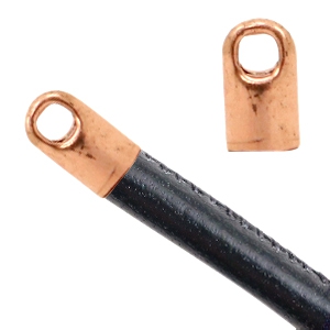 Onderdelen TQ metaal eindkap &Oslash;2.6mm Rose gold (nikkelvrij)