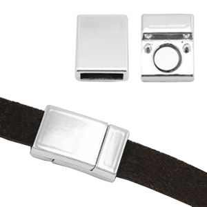 Magneet sloten basic quality metaal &Oslash;10.2x3.1mm Antiek zilver