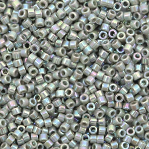 Miyuki kralen delica's 11/0 Opaque AB grey