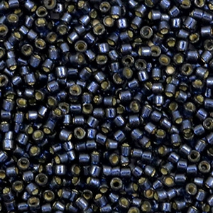 Miyuki kralen delica's 11/0 Duracoat silverlined dyed montana DB-2192