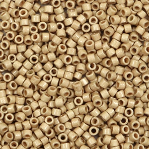Miyuki kralen delica's 11/0 Duracoat galvanized matte champagne DB-1834f