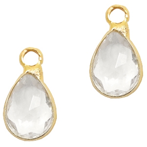 Hangers van crystal glas druppel Crystal-gold