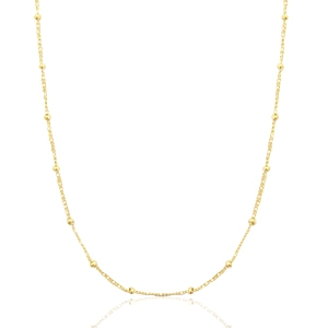 Roestvrij stalen (RVS) Stainless steel kettingen ball Gold