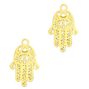 Hangers bohemian Hamsa hand Goud