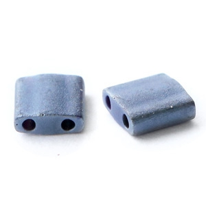 Miyuki kralen tila 5x5mm Opaque matte gun metal grey TL-2001