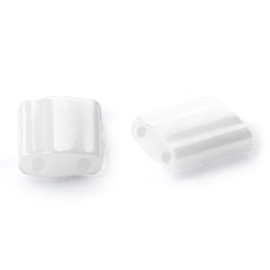 Miyuki kralen tila 5x5mm Ceylon pearl white TL-420