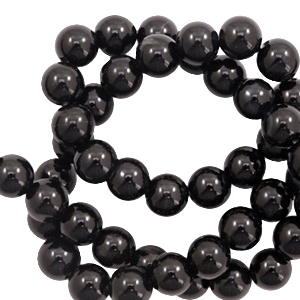 Natuursteen kralen chalcedoon, onyx en agaat 8mm Black