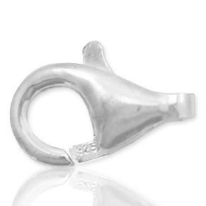 925 Zilver onderdelen karabijnslot 8mm Zilver