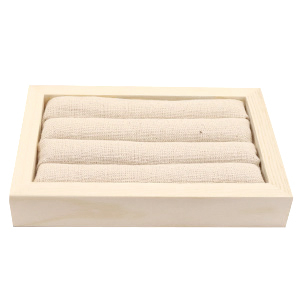 Sieraad display voor ringen Natural-linen off white