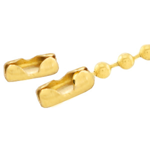 Roestvrij stalen (RVS) stainless steel onderdelen slotje voor ball chain 1.4mm Goud