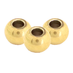 Roestvrij stalen (RVS) stainless steel kralen 4mm Goud