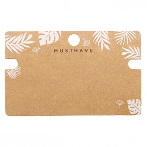 Sieraden kaartjes 'musthave' Leaves Brown