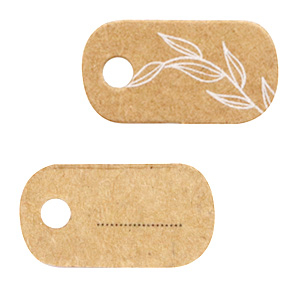 Sieraden kaartjes Floral Brown