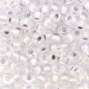 Miyuki rocailles 6/0 Pearlized effect silver 6-4613