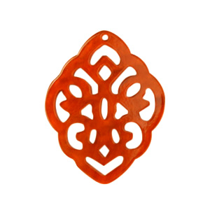 Resin hangers ruit barok Tangerine tango orange