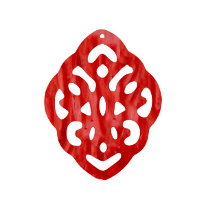 Resin hangers ruit barok Chilli red