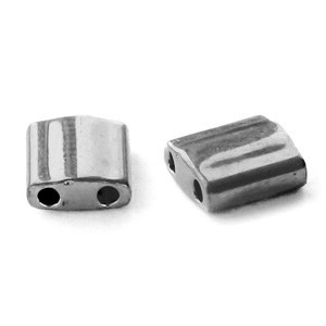 Miyuki kralen tila 5x5mm Plated nickel anthracite TL-190