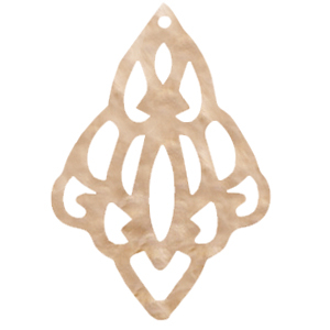 Resin hangers barok diamant Light semolina beige