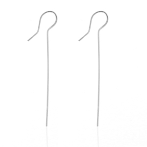 Roestvrij stalen (RVS) Stainless steel oorbellen Zilver