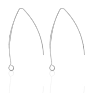 Roestvrij stalen (RVS) Stainless steel oorbellen Zilver